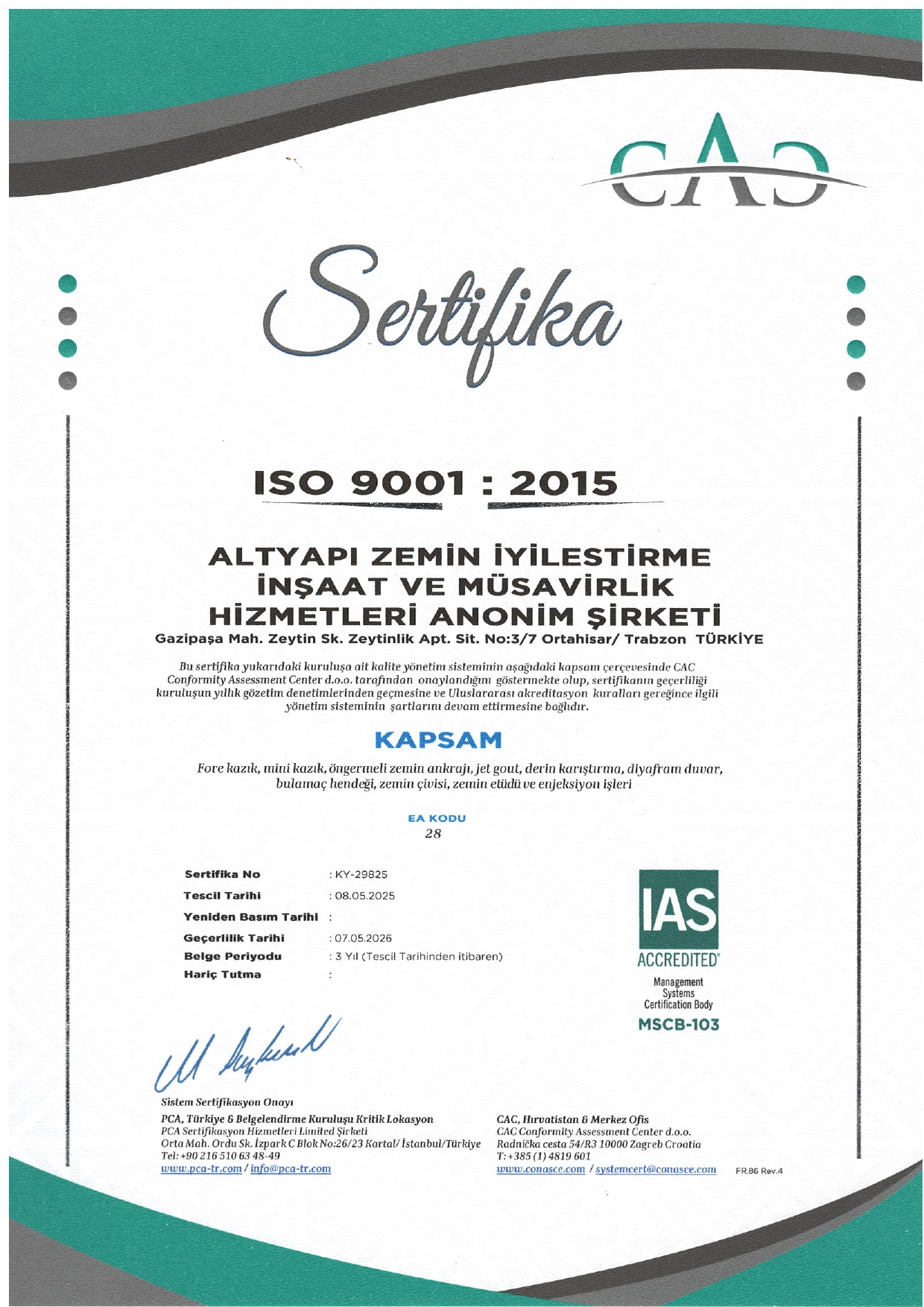 Sertifika 2